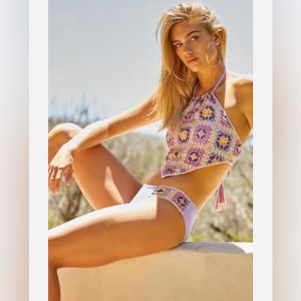 Isabella Rose Hippy Daze Handkerchief Swim Top And Bottoms